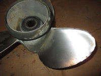 Load image into Gallery viewer, Evinrude 115hp 2 stroke outboard stainless propeller 384144 (13.75x15)
