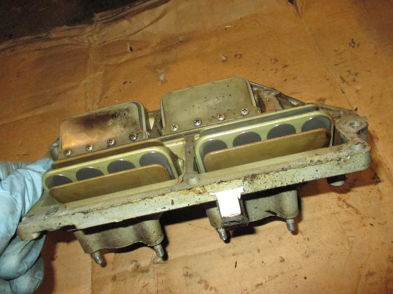 Evinrude 85hp 2 stroke outboard intake manifold with reeds 325590