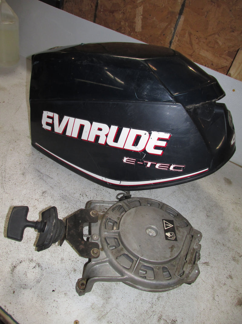 Evinrude ETEC 40hp 2 Stroke Outboard Top Cowling W/Pull start