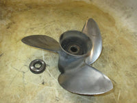 Load image into Gallery viewer, Johnson 115hp 2 stroke outboard stainless steel propellor (176572713 7/8x17)
