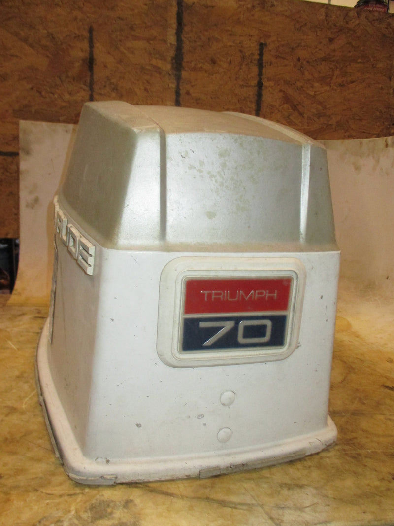 Evinrude 70hp 2 stroke Triumph outboard top cowling