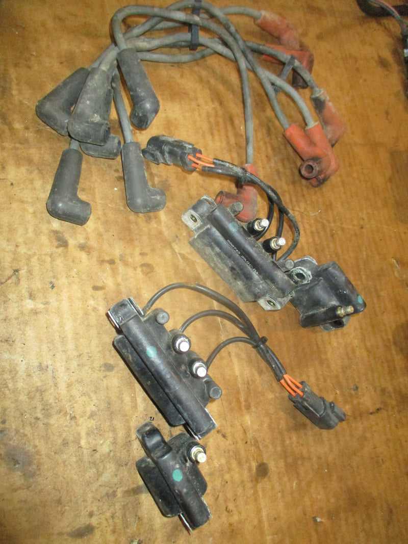 evinrude ficht 200hp 2 stroke outboard ignition coil set (586745)