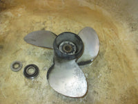 Load image into Gallery viewer, Johnson 70hp 2 Stroke outboard Aluminum Propeller 14X13 (491668)
