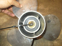 Load image into Gallery viewer, Johnson 115hp 2 stroke outboard stainless steel prop (13 3/4 by 13)
