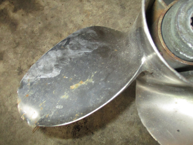 Evinrude Ficht 150hp outboard 4 blade stainless steel prop 13 1/4 by 23