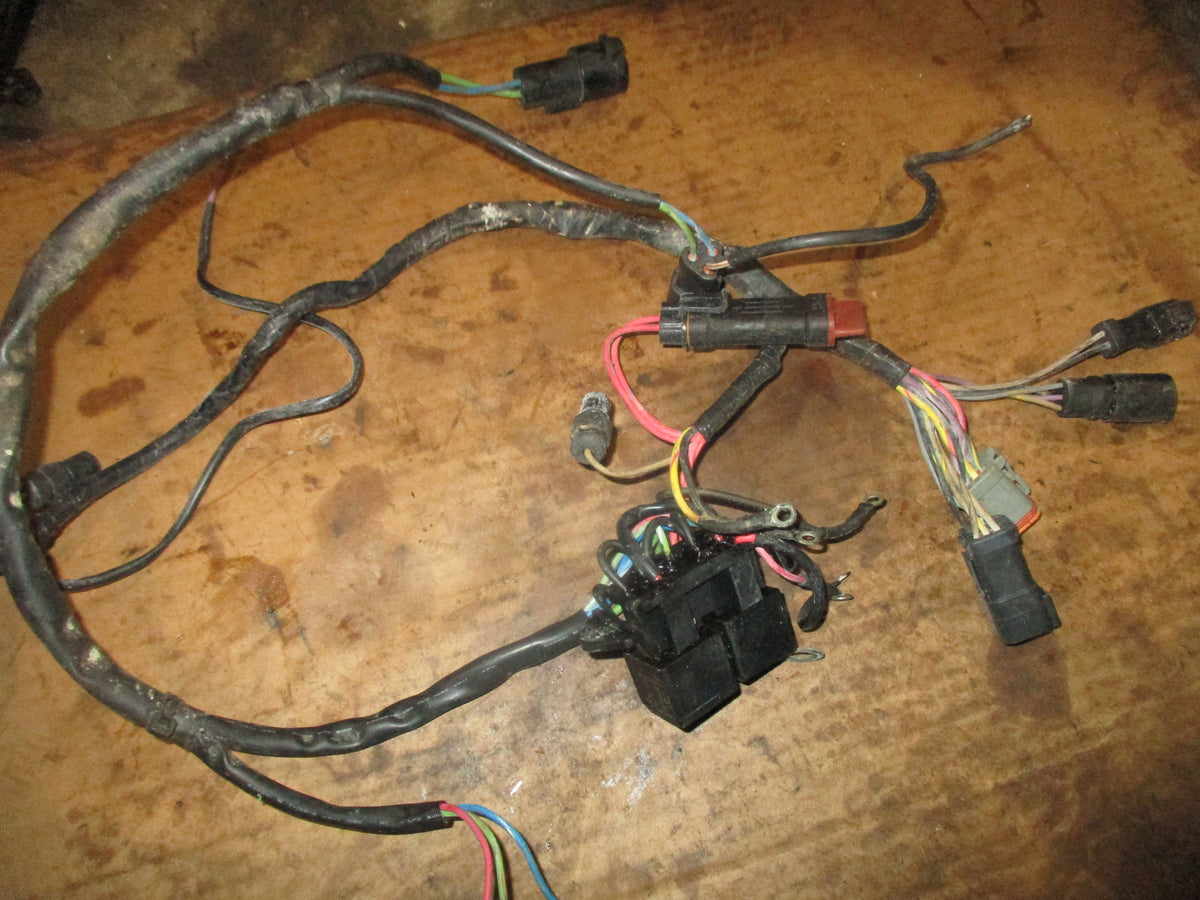 Johnson 50hp 2 stroke outboard engine wiring harness w/ trim relays (586020)