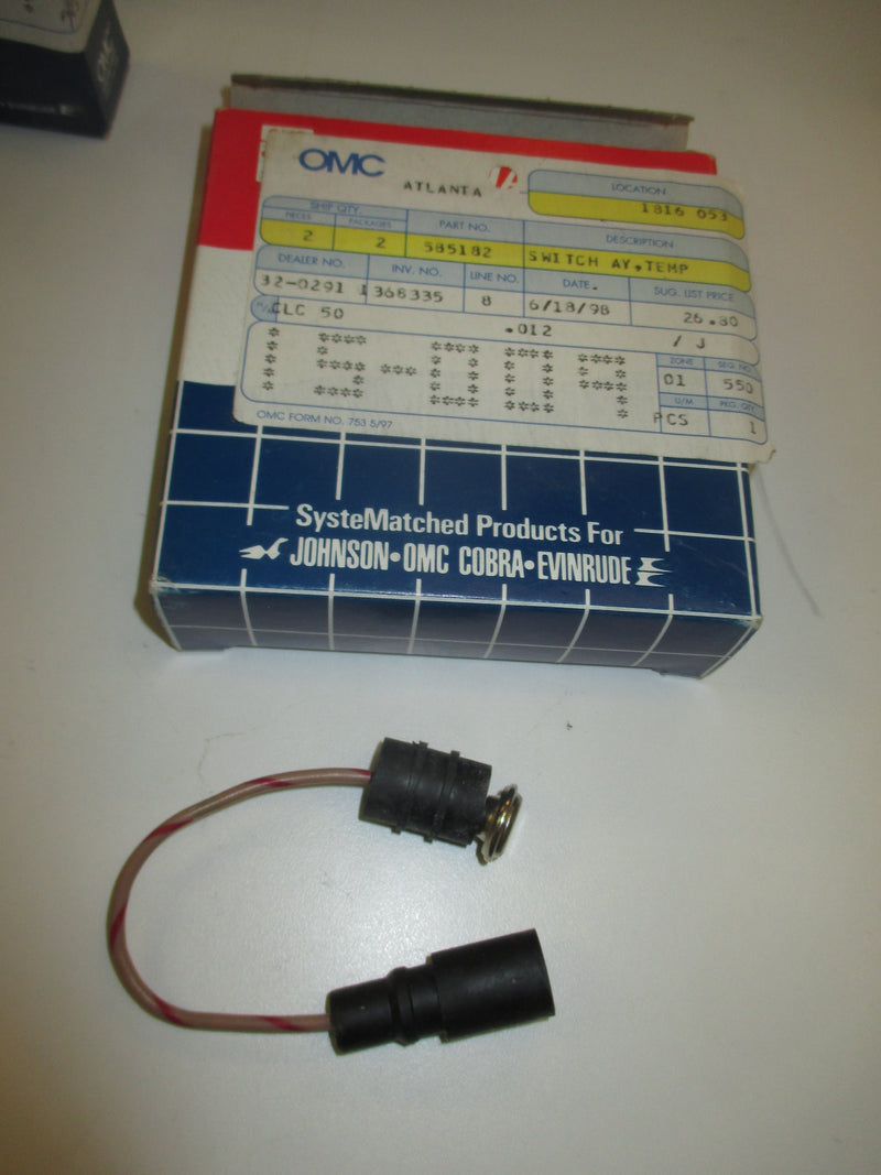 Johnson Evinrude OMC outboard temp switch (585182)