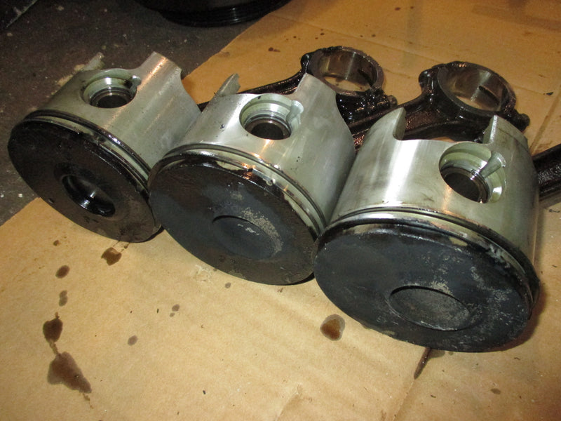 Mercury optimax 225hp 3.0L outboard starboard piston and rod set of 3 (859297T2)