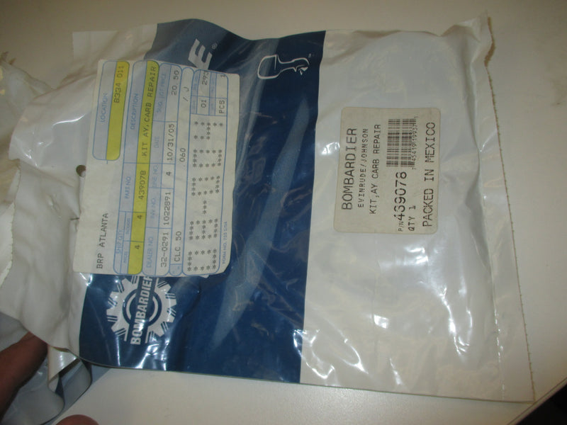 Johnson Evinrude OMC outboard carburetor repair kit (439078)