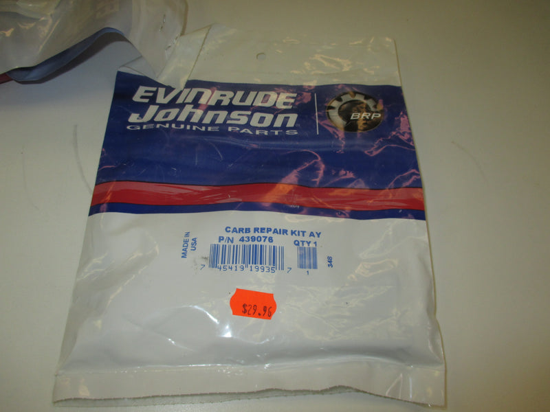 Johnson Evinrude OMC outboard carburetor repair kit (439076)