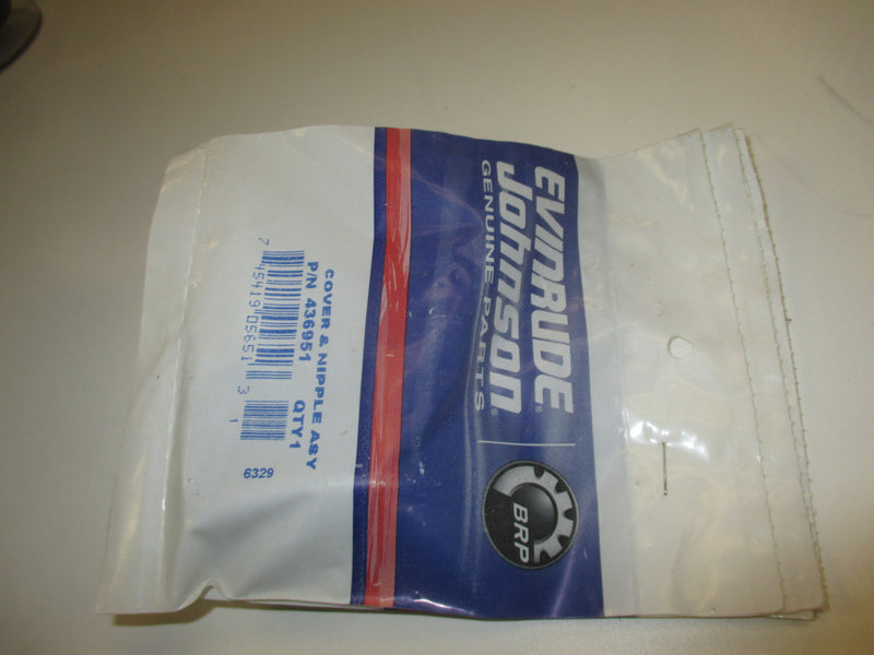 Johnson Evinrude OMC outboard cover and nipple assembly (436951)