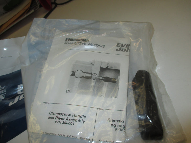 Johnson Evinrude OMC outboard clamp screw handle (398001)