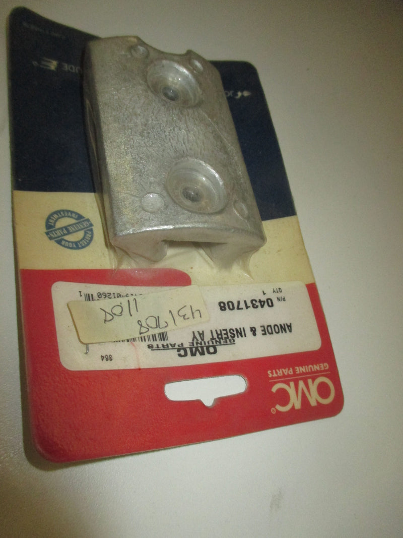 Johnson Evinrude OMC outboard anode and insert (431708)