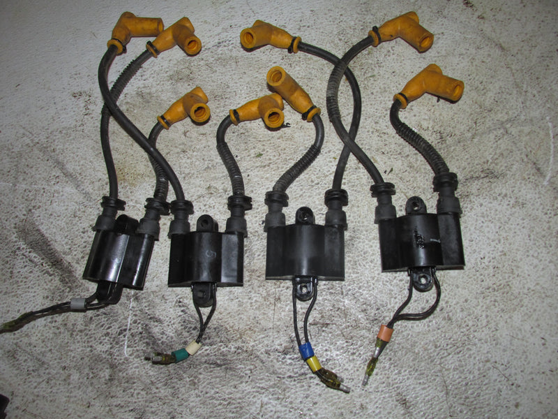 Suzuki DT225 225hp Outboard Dual Ignition Coil Set of 4 (33410-87D80)