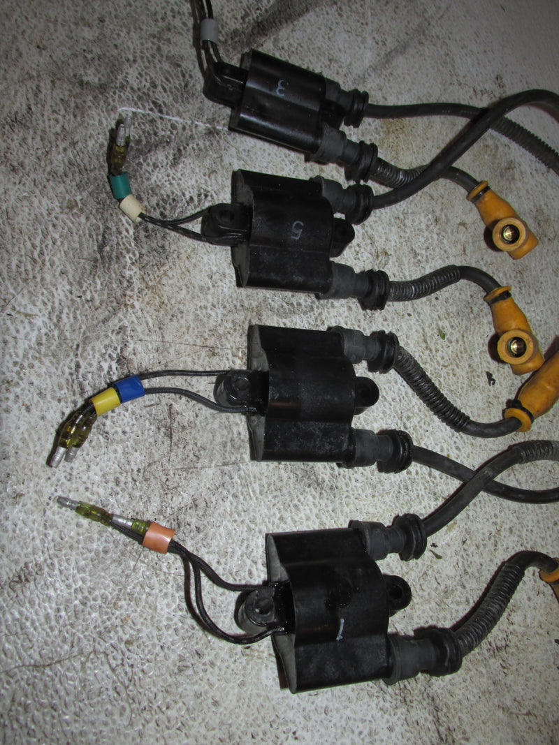 Suzuki DT225 225hp Outboard Dual Ignition Coil Set of 4 (33410-87D80)