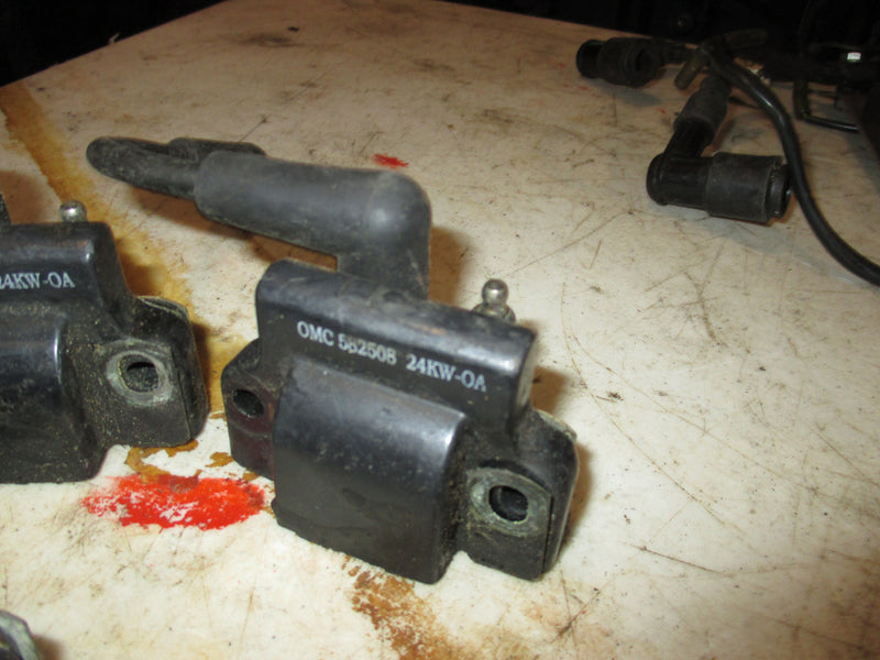 Johnson 200-225hp 2 stroke outboard ignition coil set of 5 (582508)