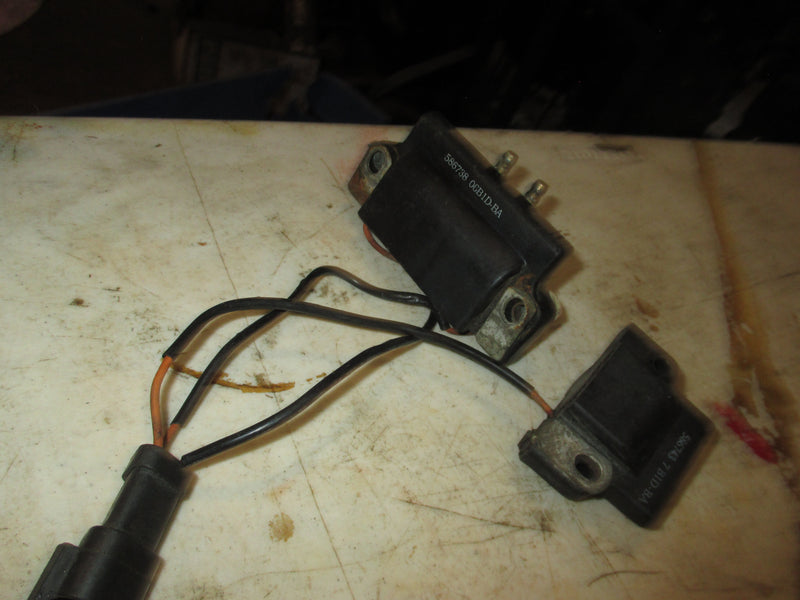 Johnson 2 stroke outboard ignition coil set (586738)(586743)