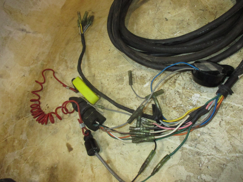 Suzuki DF70 70hp 4 Stroke Outboard 20FT round black plug rigging harness