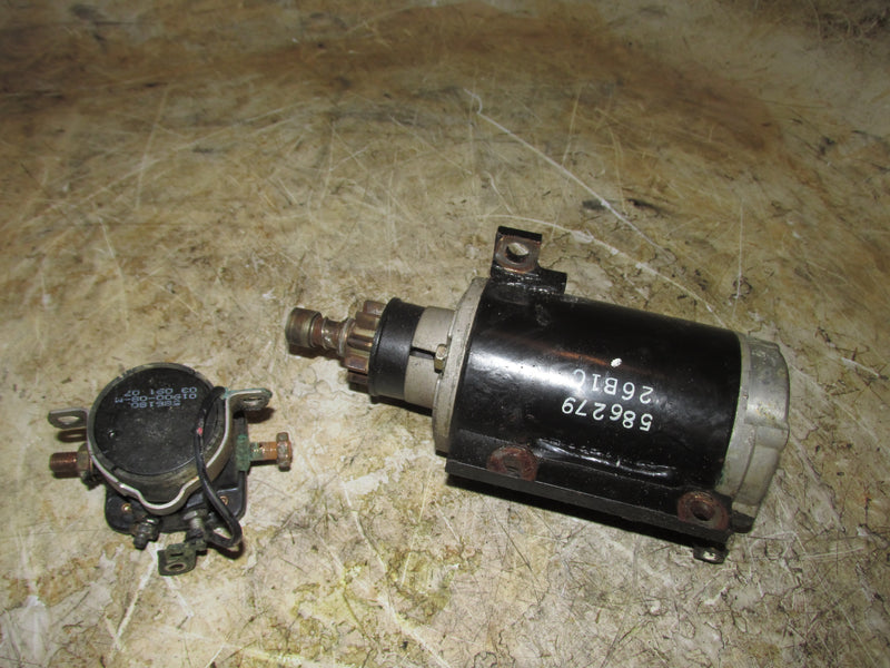 Johnson 50hp 2 Stroke Outboard Starter and Relay (586279/586180)