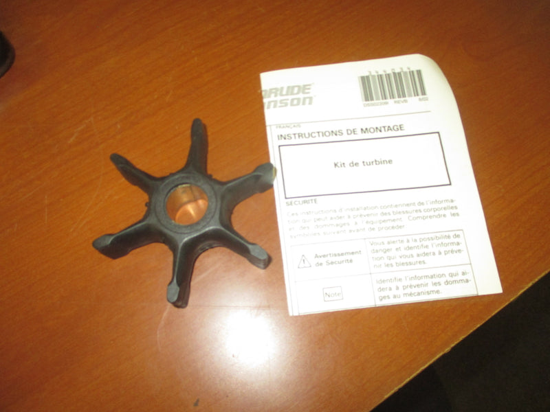 NOS Johnson/Evinrude Outboard Impeller and Key Assembly (396725)