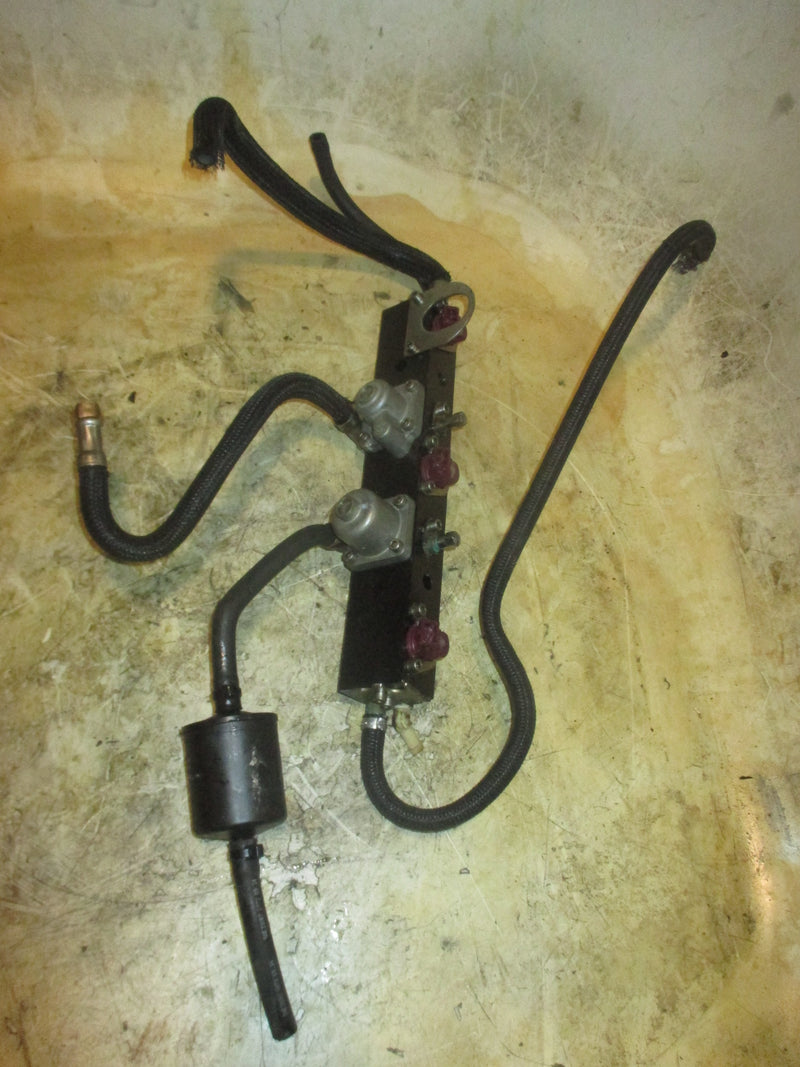 Mercury Optimax Pro XS 115hp outboard Fuel Rail and Injector Set (8M6000827)