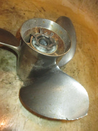 Load image into Gallery viewer, Mercury Optimax Pro XS 115hp outboard Stainless Steel Propeller Powertech
