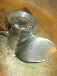 Load image into Gallery viewer, Mercury Optimax Pro XS 115hp outboard Stainless Steel Propeller Powertech
