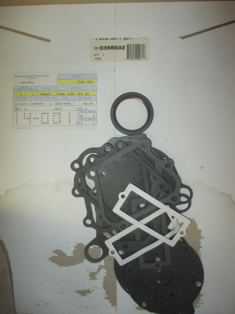 NOS Johnson/Evinrude Outboard Powerhead Gasket Set (388602)