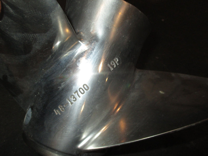 Mercury 200hp 2 stroke Outboard Mirage Stainless Propeller (48-13700) 19P