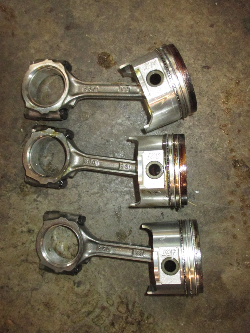 Suzuki DF70 70hp 4 stroke outboard piston and rod set of 3 (12111-99E01)