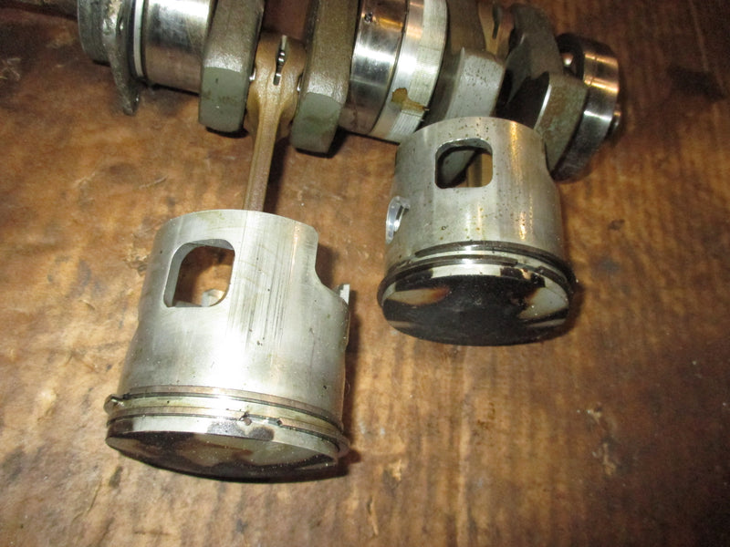 Nissan 30hp 2 stroke outboard crankshaft with pistons
