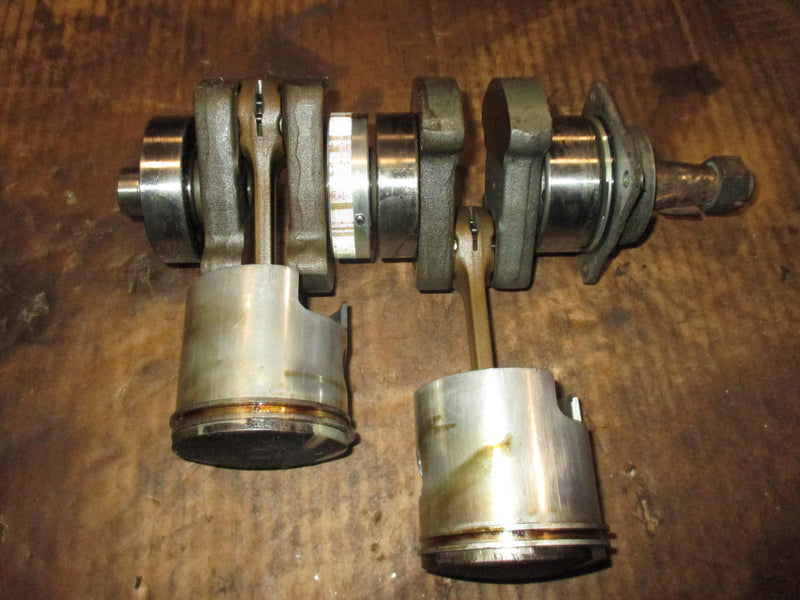 Nissan 30hp 2 stroke outboard crankshaft with pistons