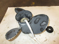 Load image into Gallery viewer, Nissan 70hp 2 stroke outboard aluminum propeller 9 3/4 x 19
