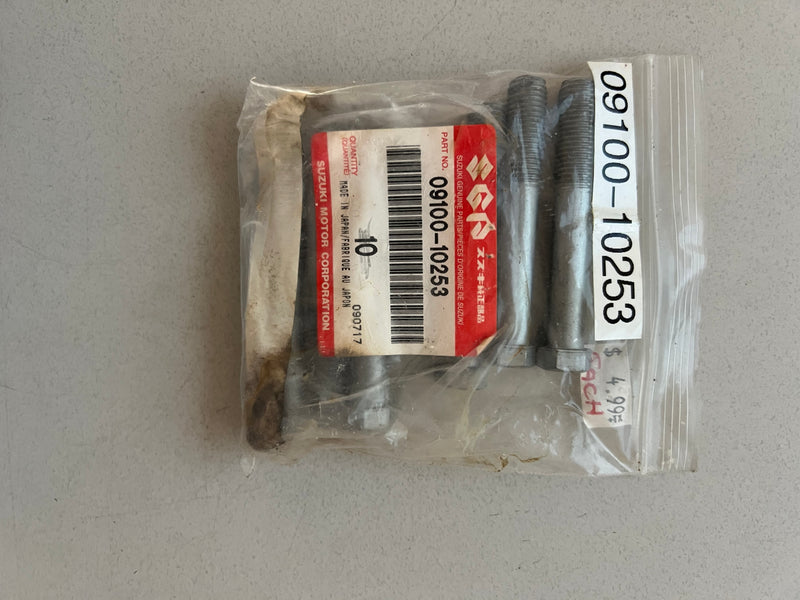 Suzuki outboard lower unit bolt set of 6 (09100-10253)