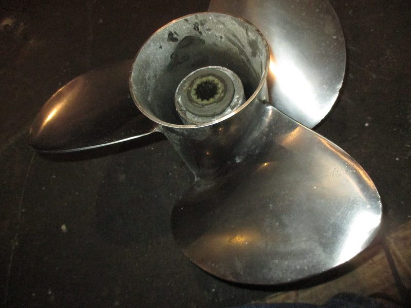 Evinrude Etec 90hp 2 stroke Outboard Stainless Propeller 13 3/4 X 13 (763957)