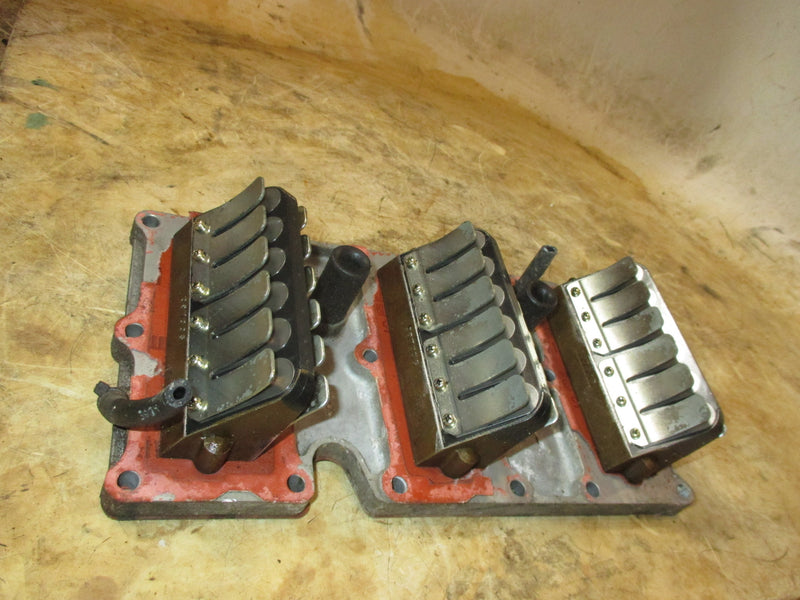 Evinrude ETEC 90hp 2 stroke outboard intake manifold and reeds (397336)