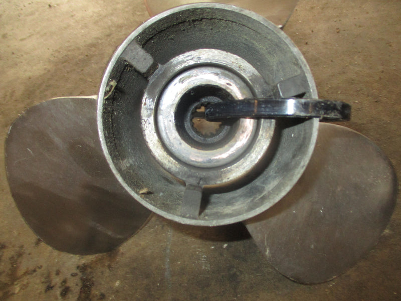 Mercury 150-200hp outboard counter stainless propeller (48-16317A4) 19p