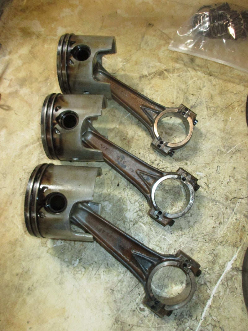 Johnson 200hp ocean pro 2 stroke outboard piston and rod set of 6 (436859)