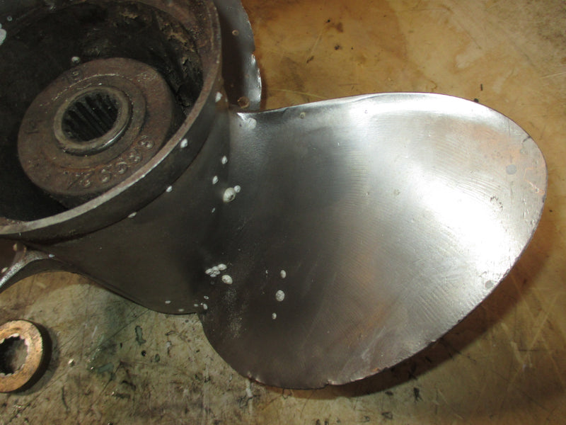 Johnson 200hp Ocean Pro 2 stroke outboard stainless steel propellor (389927)