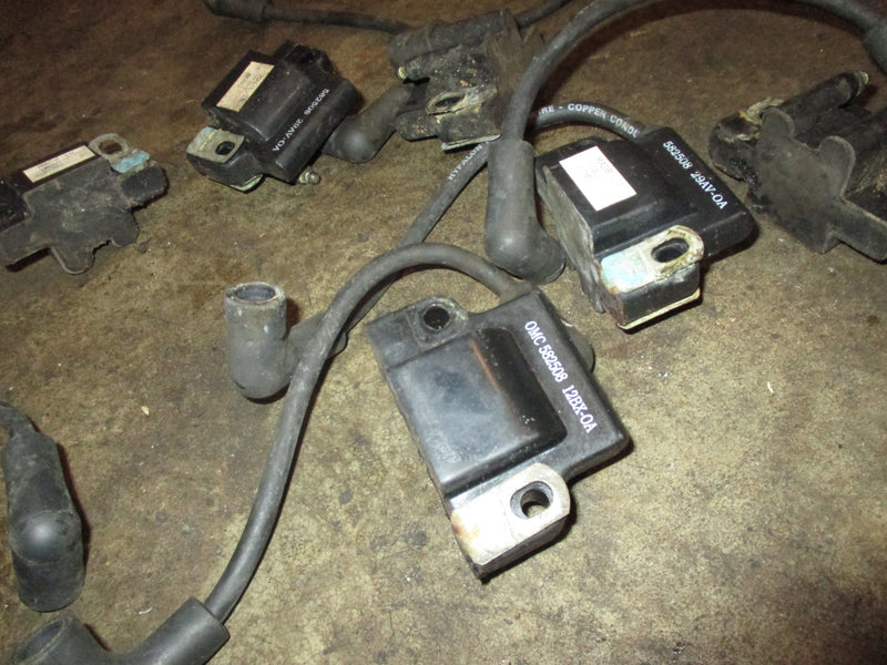 Johnson 200hp Ocean runner outboard ignition coil Set (582508)