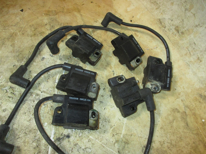 Johnson 200hp Ocean Pro 2 stroke outboard ignition coil set (582508)