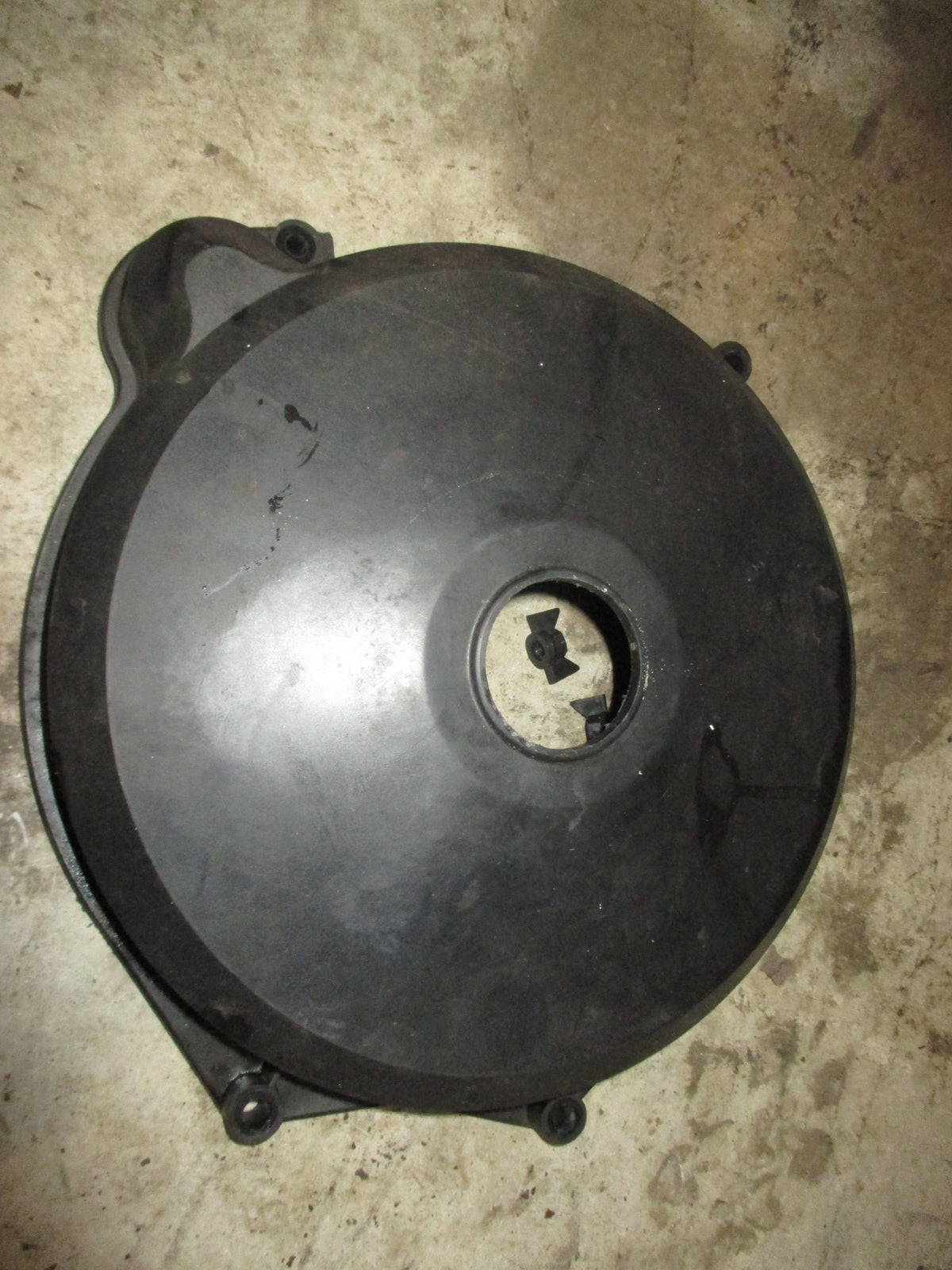 Mercury 90hp 3 cyl 2 stroke outboard flywheel cover