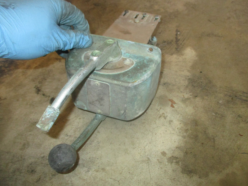 Morse dual top mount control box binnacle SOLD AS IS #38