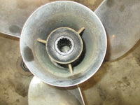 Load image into Gallery viewer, Suzuki DT150 outboard stainless steel prop 14 1/4 by 16 SPUN HUB
