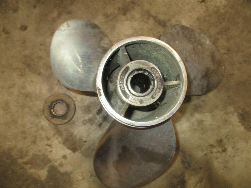 Suzuki DT150 outboard stainless steel prop 14 1/4 by 16 SPUN HUB