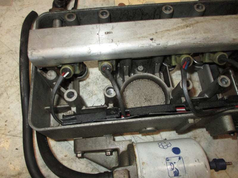 Mercury outboard EFI intake system with injectors SOLD AS IS #38