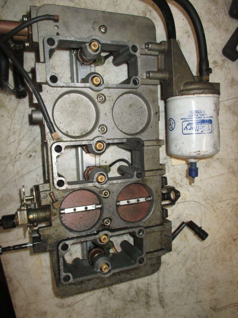Mercury outboard EFI intake system with injectors SOLD AS IS #38