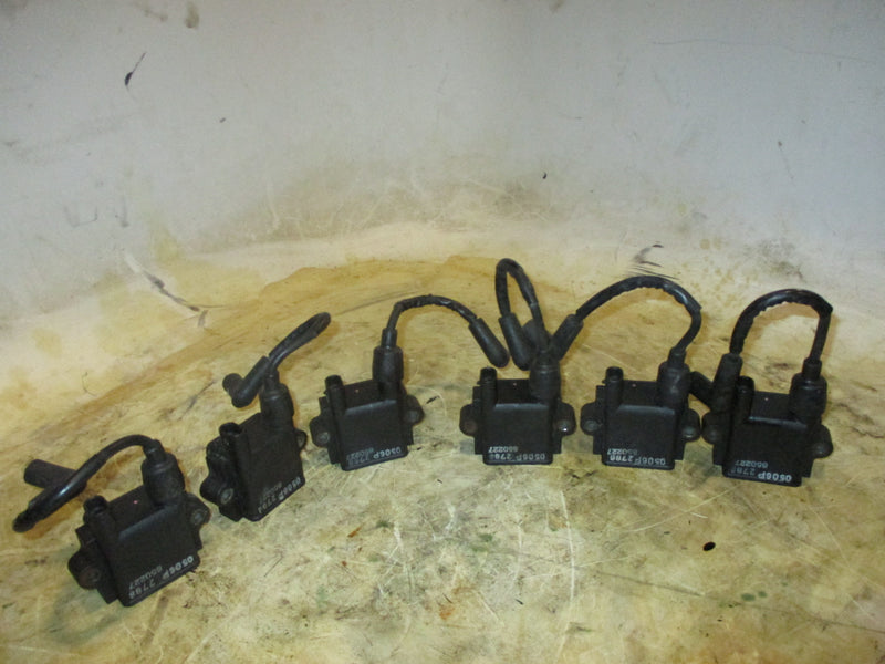 Mercury optimax 225hp 2 stroke outboard ignition coil set of 6 (850227)
