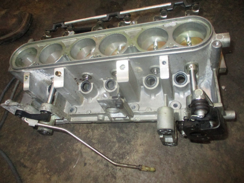 Yamaha 250hp OX66 outboard intake manifold and throttle body (65L-13624-01-1S)