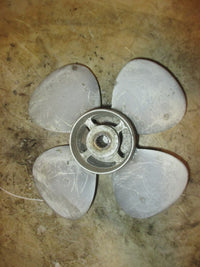 Load image into Gallery viewer, Tohatsu 9.9hp 4 stroke outboard Aluminum 4 Blade Propeller 10 X 7 High Thrust
